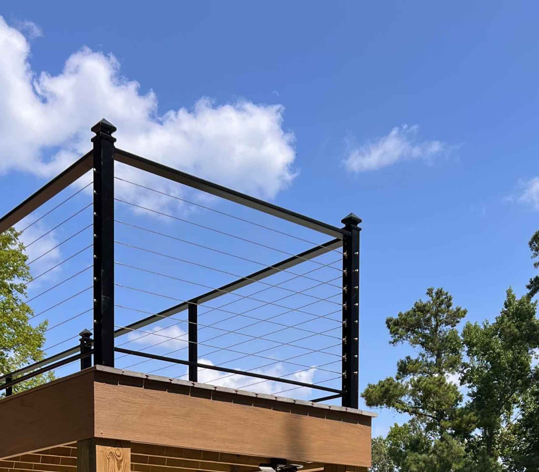 outdoor picture of welded balcony railing